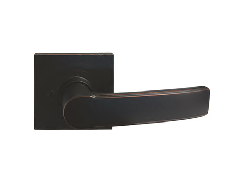 Dark Oil Rubbed Bronze Square Plate Dummy Handle Lever - Style 8048DBR