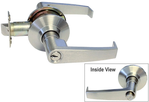 Satin Nickel Entry Handle Handicap Friendly Lever - Style 8101S01DC