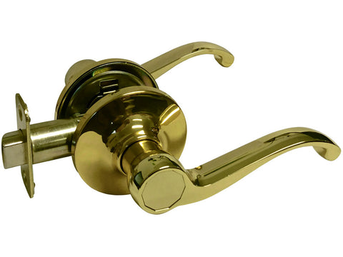 Polished Brass Passage Handle Lever - Style 835PB