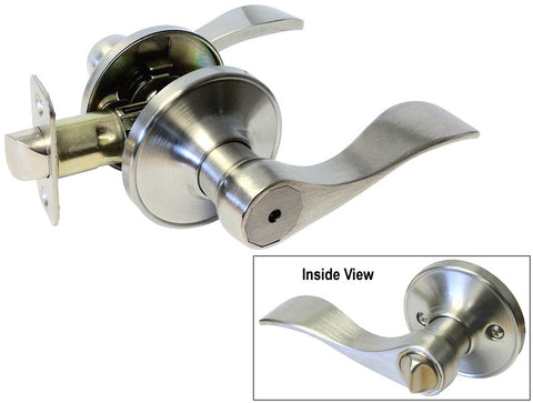 Satin Nickel Privacy Handle Lever - Style 838DC