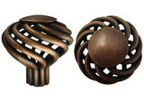 Antique Copper Cabinet Drawer 1-5/8" Bird Cage Round Knob 1318 40MM