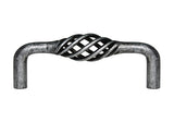 Antique Pewter Cabinet Drawer 3-3/4" Bird Cage Pull 1301 96MM