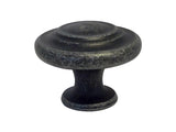 Antique Pewter Cabinet Drawer 1-1/4" Ring Knob 5033 32MM