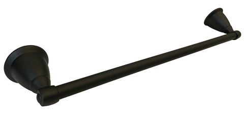 Black Finish 18" Towel Bar - Series BA11-BL