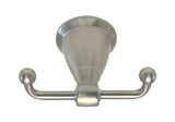 Satin Nickel Double Robe Holder - Series BA11-BN