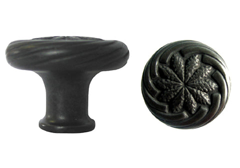 Black Cabinet Drawer 1-3/16" Wheat Round Knob 119 30MM