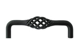 Black Cabinet Drawer 3-3/4" Bird Cage Pull 1301 96MM