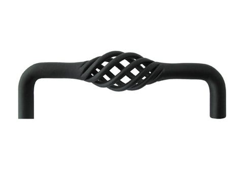 Black Cabinet Drawer 3-3/4" Bird Cage Pull 1301 96MM
