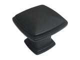 Black Kitchen Cabinet Drawer 1-1/4" Square Knob 81091 31MM