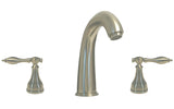 Satin Nickel Twin Handles Lavatory Sink Faucet