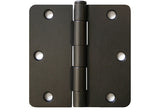 Oil Rubbed Bronze 3 1/2" Door Hinges 1/4" Radius US10B