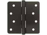 Oil Rubbed Bronze 4" Door Hinges 1/4" Radius US10B
