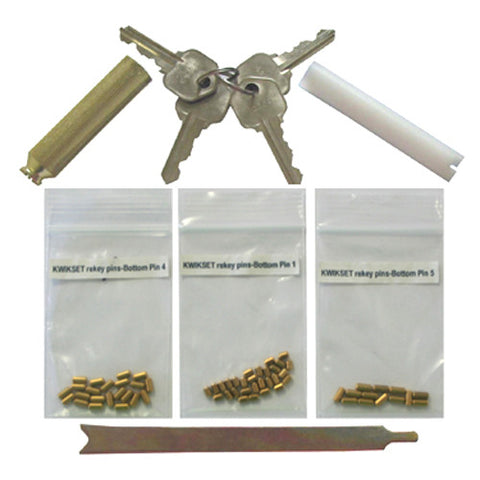 Kwikset Rekey Kit Set 4 Keys 12 Locks With 5 Pins