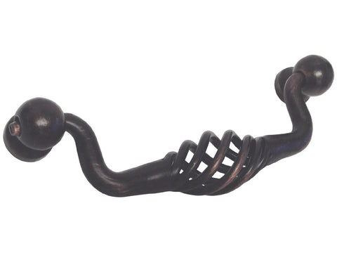 Oil Rubbed Bronze Cabinet Drawer 3-3/4" Bird Cage Pull 1302 96MM