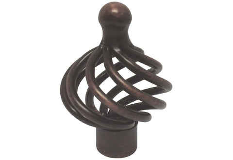 Oil Rubbed Bronze Cabinet Drawer 1-5/8" Bird Cage Knob 1317 40MM