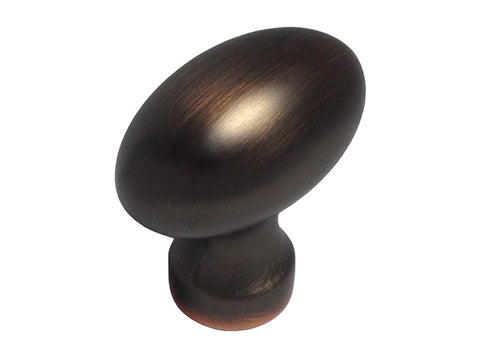 Oil Rubbed Bronze Cabinet Drawer 1-1/4" Oval Knob 3990 31MM