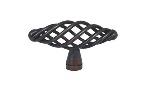 Oil Rubbed Bronze Cabinet Drawer 2 3/8" Bird Cage Knob 1338 60MM