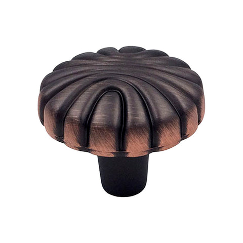 Oil Rubbed Bronze Cabinet Drawer 1-3/16" Shell Round Knob 8337 31MM