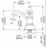 Danze Prince Brushed Nickel Two Handle Centerset Lavatory Faucet