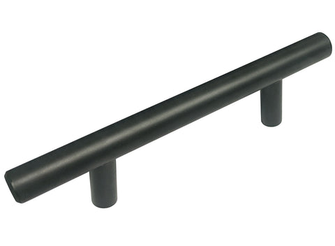 Black Stainless Steel Cabinet Drawer 3 1/2" Bar Pull BK-3948 89MM