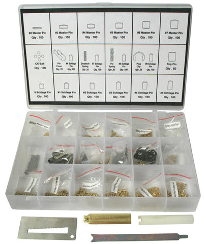 Schlage Rekey 4 Tools and 100 Pins Series Kit Box 004