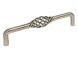Satin Nickel Cabinet Drawer 5" Bird Cage Pull 1301 128MM