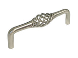 Satin Nickel Cabinet Drawer 3-3/4" Bird Cage Pull 1301 96MM