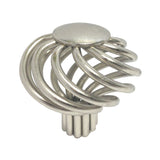 Satin Nickel Cabinet Drawer 1-5/8" Bird Cage Round Knob 1318 40MM