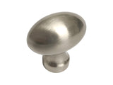 Satin Nickel Cabinet Drawer 1-1/4" Oval Knob 3990 31MM