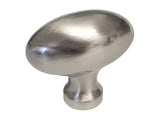 Satin Nickel Kitchen Furniture Cabinet Drawer 1 5/8" Oval Knob 3991 40MM