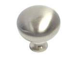 Satin Nickel Cabinet Drawer 1-1/4" Round Knob 802 32MM