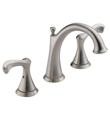 Delta 35939LF-SS Carlisle 6 3/8" Double Handle Widespread Bathroom Faucet
