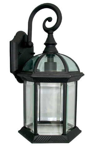 Outdoor Lighting Fixture Wall Sconc Black Finish WD