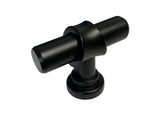 Black Kitchen Cabinet Drawer 2" Pull Knob 3335 45MM