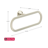 Delta Brushed Nickel Oversized Towel Ring FSS46-BN