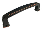 Dark Oil Rubbed Bronze Cabinet Drawer 3-3/4" Pull 8864 96MM
