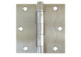 Satin Nickel 3 1/2" Door Hinges Square Corner US15