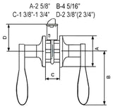 Dark Oil Rubbed Bronze Passage Handle Lever- Style 838DBR